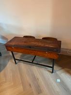Vintage Schoolbank Jaren 50, Antiek en Kunst, Antiek | Meubels | Tafels, Ophalen