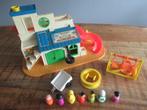 Vintage Fisher Price Sesamstraat Clubhouse 937 uit 1977, Ophalen of Verzenden, Gebruikt, Speelset