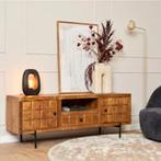 Tv meubel Brandy | 180 cm | Naturel | Showroommodel, 150 tot 200 cm, Ophalen of Verzenden, Zo goed als nieuw, Minder dan 100 cm