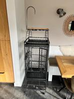Zeer mooie grote vogelkooi verrijdbaar, Ophalen, Zo goed als nieuw, Metaal, Vogelkooi