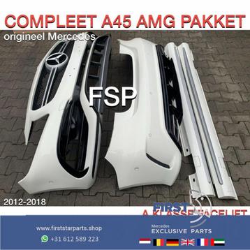 W176 FACELIFT A45 AMG VOORBUMPER + ACHTERBUMPER + ZIJSKIRTS  beschikbaar voor biedingen