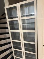 IKEA BILLY boekenkast met OXBERG glazen deuren – wit, Huis en Inrichting, 200 cm of meer, Zo goed als nieuw, 25 tot 50 cm, 50 tot 100 cm