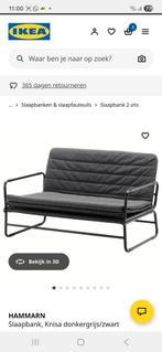 Ikea HAMMARN Slaapbank, Huis en Inrichting, Slaapkamer | Slaapbanken, Ophalen, Zwart, Tweepersoons, 140 cm