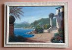 Leuke mediterraan schilderij, gesigneerd, olieverf op doek, Ophalen of Verzenden