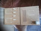 Houten Ikea Skådis pegboard incl. bakje, haken, stiek etc, Ophalen, Zo goed als nieuw