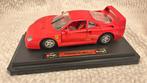 Ferrari F40 (1987) 1:24 BBURAGO Modelauto, Ophalen of Verzenden, Gebruikt, Auto, Bburago