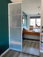 Pax Kastdeuren - Spiegel & Melkglas - 75cm, Huis en Inrichting, Kasten | Kledingkasten, Ophalen, 200 cm of meer, Met hangruimte