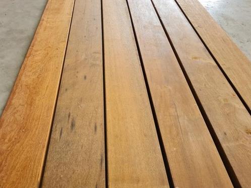 PARTIJ BUNDELS HARDHOUT VLONDERPLANK ITAUBA 21x145x5150  PAR, Tuin en Terras, Terrasdelen en Vlonders, Nieuw, Hout, Ophalen of Verzenden