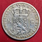 Halve gulden 1868. Fr+., ½ gulden, Koning Willem III, Zilver, Ophalen of Verzenden