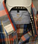 Nieuw United Fellows Overhemd 100% Katoen blauw Wit ruit L, Blauw, Nieuw, Ophalen of Verzenden, Halswijdte 41/42 (L)