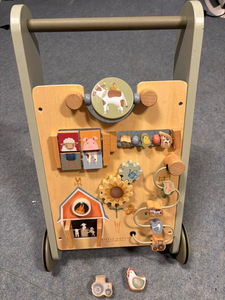 Little Dutch Loopwagen, Kinderen en Baby's, Speelgoed | Educatief en Creatief, Gebruikt, Ontdekken, Met geluid, Ophalen