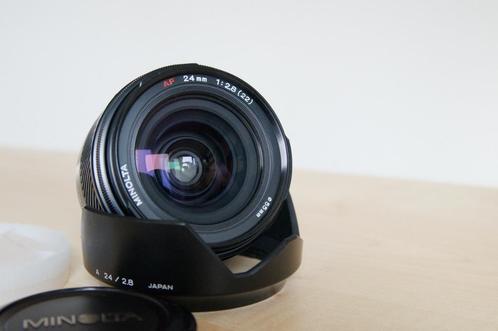 minolta / sony af 24 f2.8 (Groothoek lens) en andere lenzen, Audio, Tv en Foto, Fotografie | Professionele apparatuur, Gebruikt