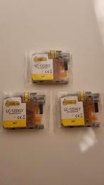 Brother LC-125XLY Inktcartridge 3STUKS - 123inkt, Computers en Software, Ophalen of Verzenden, Gebruikt, Cartridge, Brother