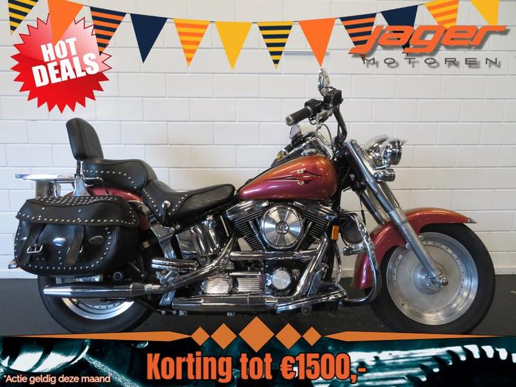 Harley-Davidson FLSTF FAT BOY 1340 EIGENBOUW (bj 1994), Motoren, Motoren | Harley-Davidson, Bedrijf, Chopper