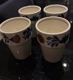 4 Melkbekers van boerenbond, Huis en Inrichting, Keuken | Servies, Ophalen of Verzenden, Zo goed als nieuw, Overige stijlen