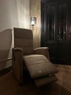 RELAX STOEL BEIGE KLEUR, Huis en Inrichting, Stoelen, Ophalen, Gebruikt, Overige kleuren, Leer