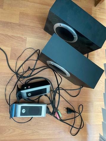 2x Goedwerkende Pc speaker sets pc audio beschikbaar voor biedingen