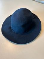 Donkerblauwe wollen hoed, Kleding | Dames, Hoeden en Petten, Ophalen of Verzenden, Gedragen, 55 cm (S, 6⅞ inch) of minder, Hoed