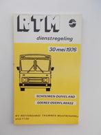 RTM SCHOUWEN-D. GOEREE-O.DIENSTREGELING INGAANDE 30 MEI 1976, Verzamelen, Ophalen of Verzenden, Zo goed als nieuw, Bus of Metro
