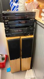 Vintage denon audio set met speakers, Ophalen, Speakers, Denon