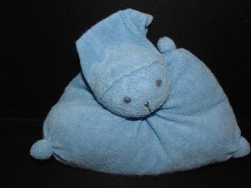 DIFRAX POPJE BADSTOF BLAUW MET PUNTMUTS EN DONKERGRIJS GEBOR beschikbaar voor biedingen