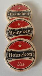 3x5 Bierviltjes van Heineken-op achtzijde ruimte voor tekst., Ophalen of Verzenden, Zo goed als nieuw, Overige typen