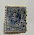 Nederland 5 cent gestempeld 1872 - 1888, Postzegels en Munten, Postzegels | Nederland, Ophalen of Verzenden, T/m 1940, Gestempeld