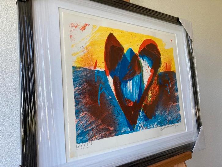 Jan Cremer, ingelijste zeefdruk, Antiek en Kunst, Kunst | Litho's en Zeefdrukken, Ophalen