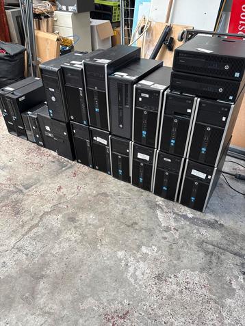 Gebruikte HP & Dell Desktops - i5, 8-16GB RAM, HDD+SSD beschikbaar voor biedingen
