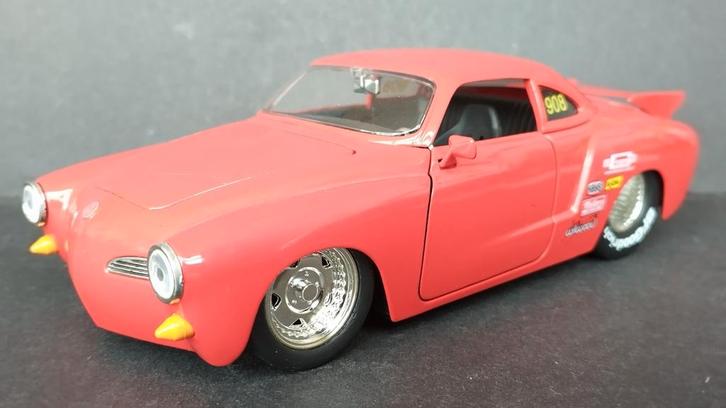 Volkswagen VW Karmann Ghia Dragster 1:24 Jada v Dubs Pol, Hobby en Vrije tijd, Modelauto's | 1:24, Zo goed als nieuw, Verzenden