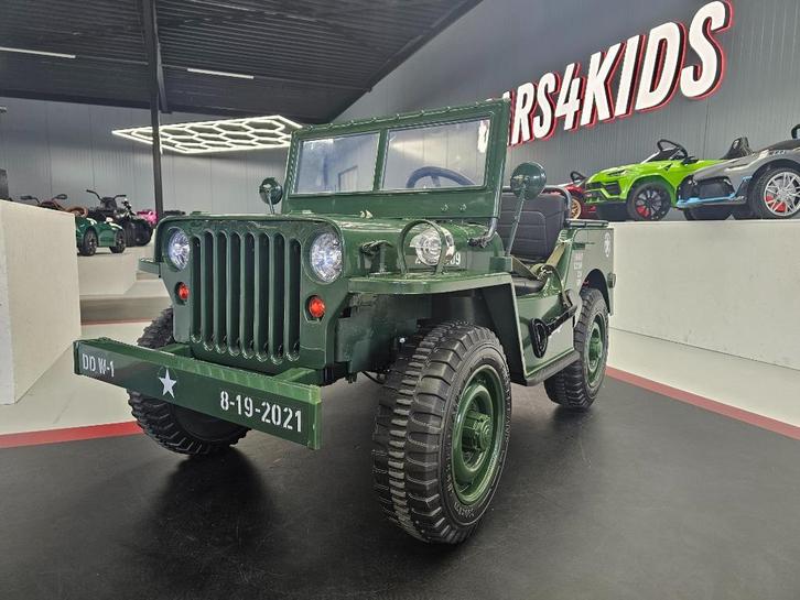 Willy Kinderjeep - 24 volt - 3 pers. - soft start - met RC, Kinderen en Baby's, Speelgoed | Speelgoedvoertuigen, Nieuw, Afstandsbediening