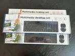 SET TOETSENBORD + MUIS 9 MULTIMEDIA TOETSEN QWERTY USB, Ophalen of Verzenden, Zo goed als nieuw, Qwerty, Bedraad