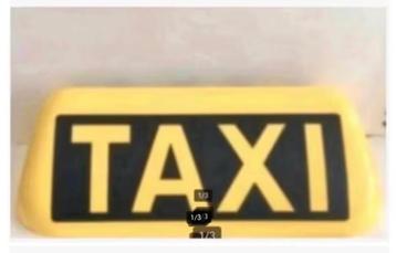 Leuk: TAXI hard plastic kap voor op de auto 34 x 15 x 9 cm beschikbaar voor biedingen