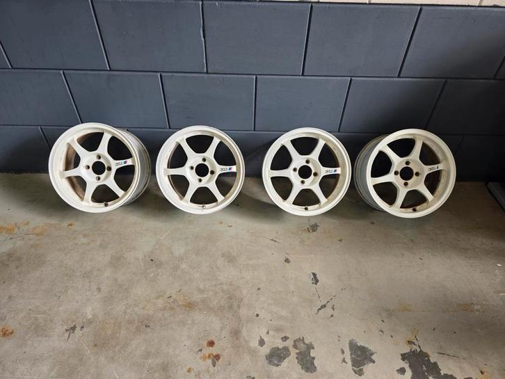 SSR Type C – 15x7J ET42 – 4x100 – Wit, Auto diversen, Tuning en Styling, Ophalen of Verzenden