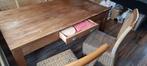 Houten Eettafel incl. Stoelen, Huis en Inrichting, Tafels | Eettafels, Ophalen, Gebruikt, Eikenhout, 50 tot 100 cm