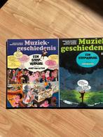 Muziekgeschiedenis stripboeken - Deel 1 & 2, Meerdere stripboeken, Ophalen of Verzenden, Gelezen