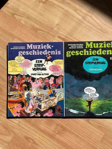 Muziekgeschiedenis stripboeken - Deel 1 & 2 beschikbaar voor biedingen