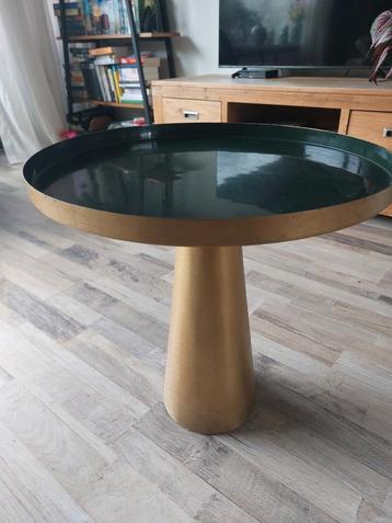 Bijzettafel Goud/Groen - Stijlvol Accent! beschikbaar voor biedingen