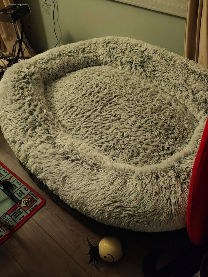 Human Dog Bed XL 165x100cm lichtgrijs, Huis en Inrichting, Zitzakken, Zo goed als nieuw, Overige typen, Ophalen