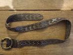 GEVLOCHTEN LEREN RIEM.NOG PRIMA WEL GEBRUIKT., Kleding | Dames, Riemen en Ceinturen, Echt leder, Ophalen of Verzenden, Gedragen
