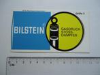 sticker BILSTEIN origineel retro auto race rally motor, Verzenden, Zo goed als nieuw, Bedrijf of Vereniging