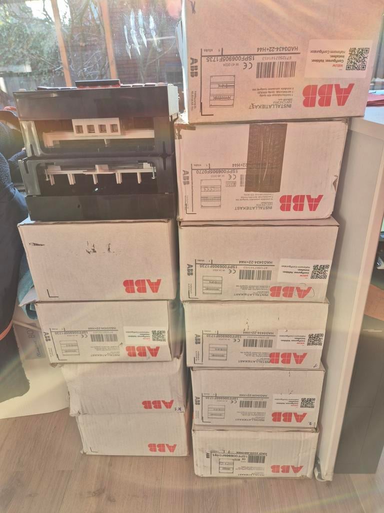 Meterkasten,vd draad, schakelmateriaal,lasdoppen,kabel,flex, Doe-het-zelf en Verbouw, Elektra en Kabels, Nieuw, Kabel of Snoer