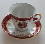 Mooie kop + schotel - Fragonard - Bavaria Germany - 24K gold, Ophalen of Verzenden