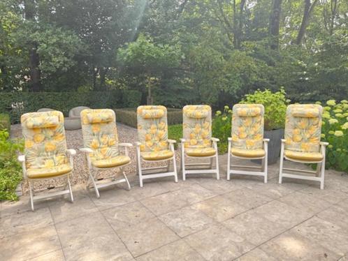 Kettler tuinstoelen met kussens, Tuin en Terras, Tuinstoelen, Gebruikt, Kunststof, Inklapbaar, Verstelbaar, Ophalen