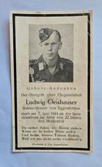 Duitse Luftwaffe sterbebild Invasiefront Normandië WO2 WW2, Ophalen of Verzenden, Bidprentje