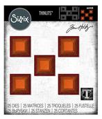 Sizzix Tim Holtz Thinlits Stacked Tiles Squares #664438, Hobby en Vrije tijd, Scrapbooking, Verzenden, Nieuw, Frame of Mal, Sizzix