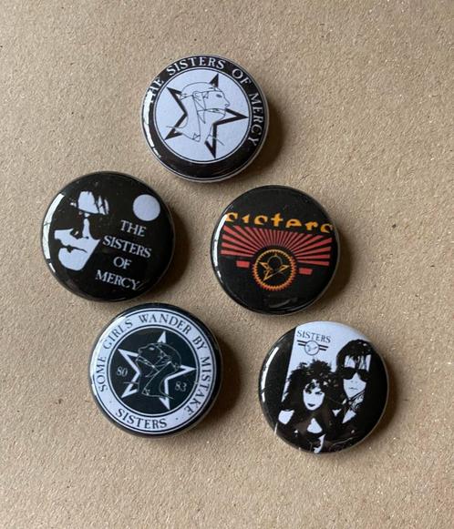 SISTERS OF MERCY buttons speldjes pins gothic wave, Verzamelen, Speldjes, Pins en Buttons, Nieuw, Button, Verzenden