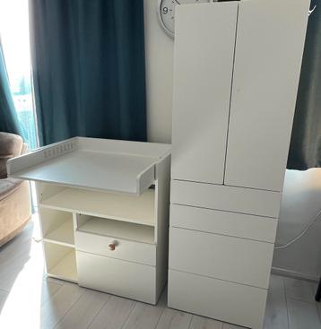 Småstad commode + kledingkast – wit beschikbaar voor biedingen