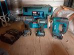 Makita gereedschapset incl. Accus., Doe-het-zelf en Verbouw, Gereedschap | Boormachines, Ophalen, Zo goed als nieuw, Boor- en Schroefmachine