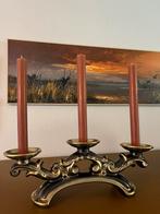 Kandelaar voor 3 kaarsen aardewerk, Antiek en Kunst, Antiek | Kandelaars, Ophalen of Verzenden, Keramiek of Aardewerk